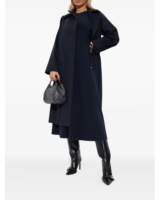 Max Mara Blue Wool Coat