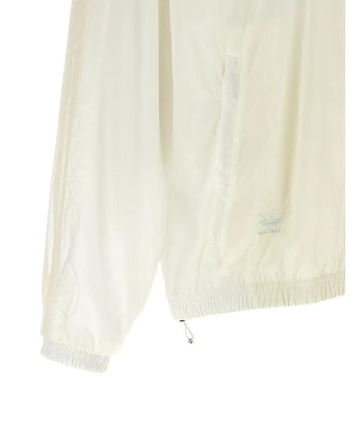 Adidas White X Wales Bonner Logo-Embroidered Zip-Up Jacket