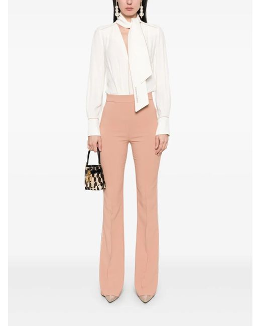 Elisabetta Franchi White Piped Jumpsuit