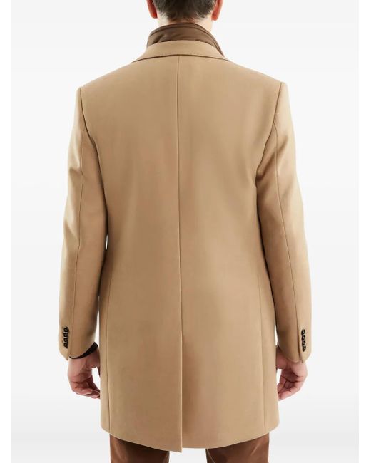Fay Natural Button-Fastening Coat for men