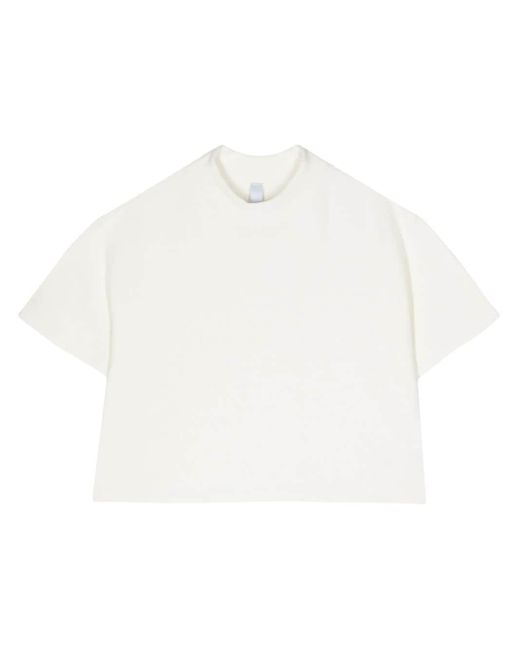 CFCL White Ribbed Detailing Cropped Top