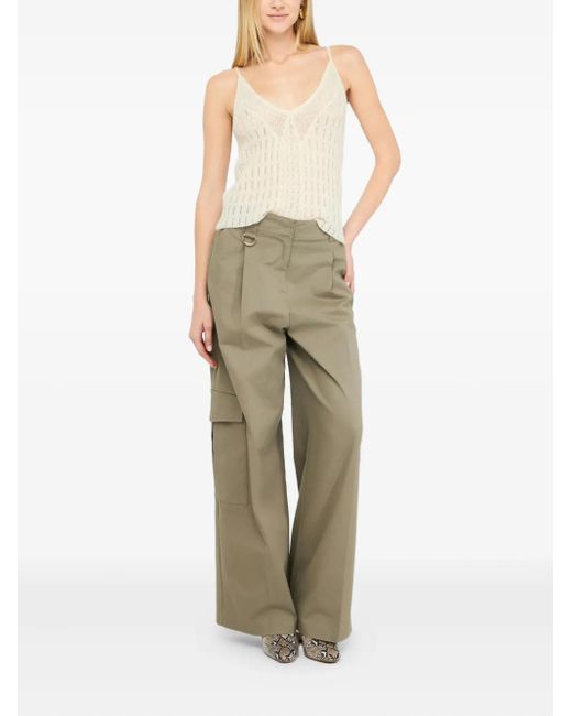 Liu Jo White V-Neck Top