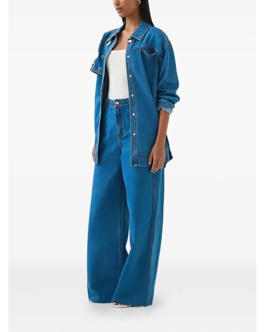 Aje. Blue Raw-Hem Jeans
