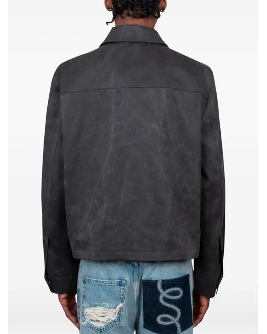 Séfr Gray Tazio Zip-Up Jacket for men