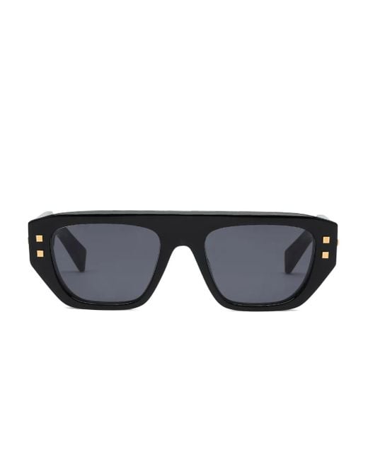 Balmain Black Square-Frame Sunglasses