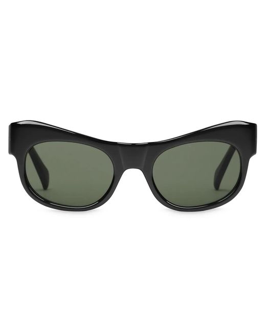 Gucci Black Curved Rectangle-Frame Sunglasses for men