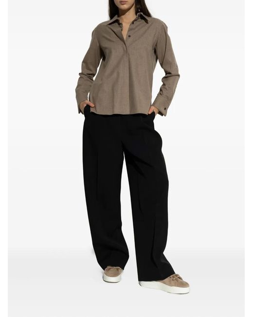 Max Mara Brown Fur Trim Trainers