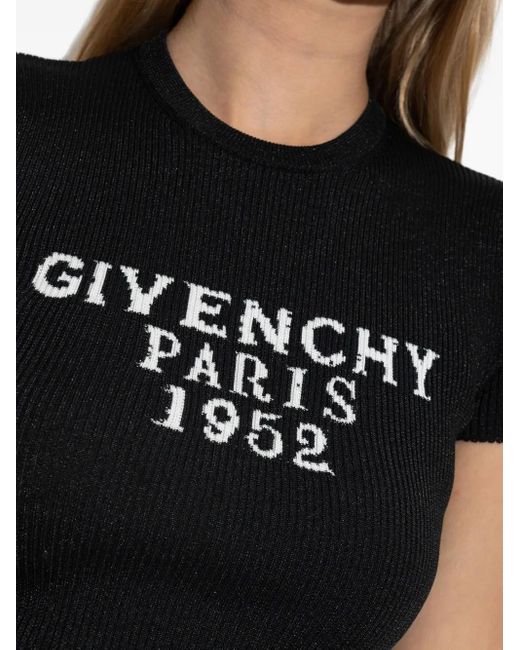 Givenchy Black Fitted Cut Top