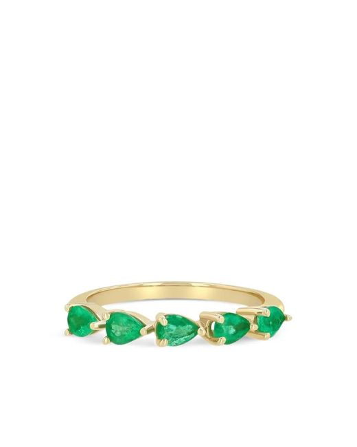 Zoe Chicco Green Bague En Jaune 14Ct À Émeraude