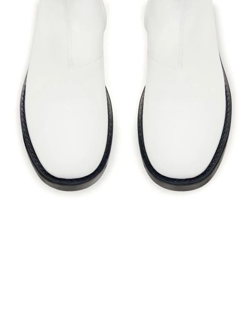 Courreges White Rider Leather Boots for men