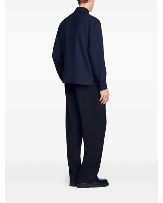 Sandro Black Patch Pocket Shirt for men