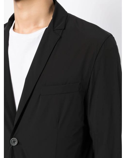 Blazer Liso Con Botones Herno de hombre de color Black