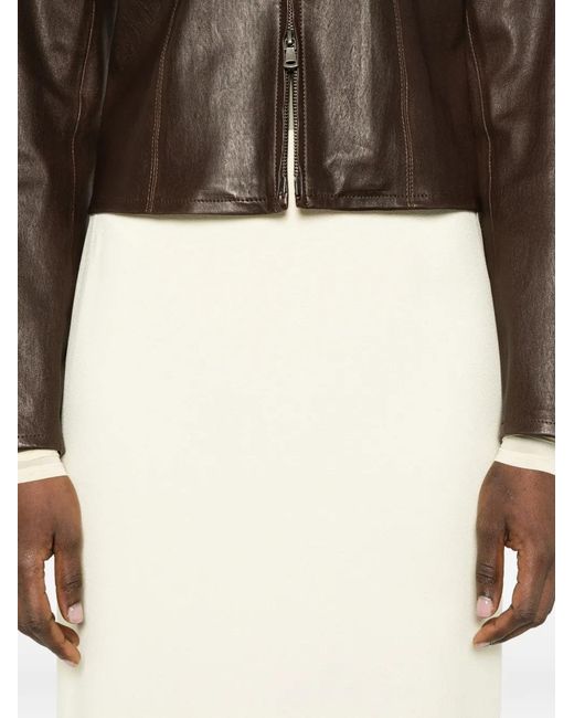 Wardrobe NYC White High-Waisted Pencil Midi Skirt