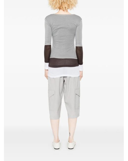 GIMAGUAS Gray Gemma Layered-Effect Mini Dress