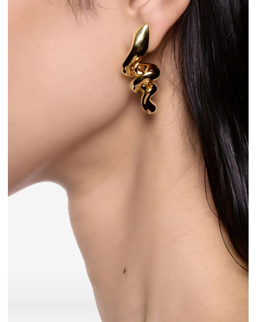 Maria Black Metallic Coil Earring Medium