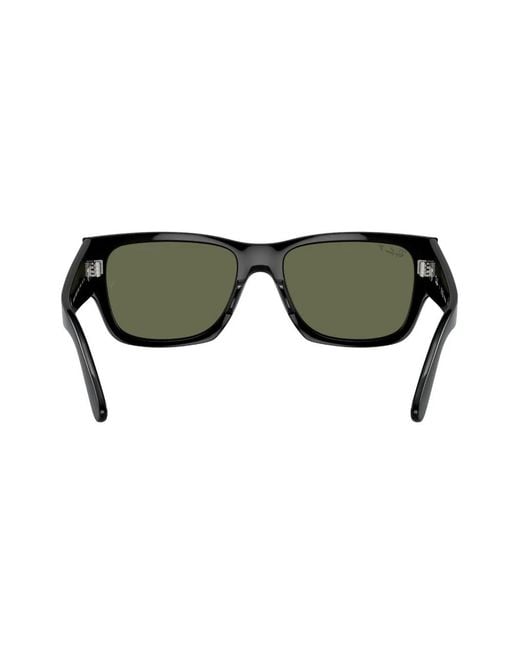 Ray-Ban Green Carlos Rectangle-Frame Sunglasses