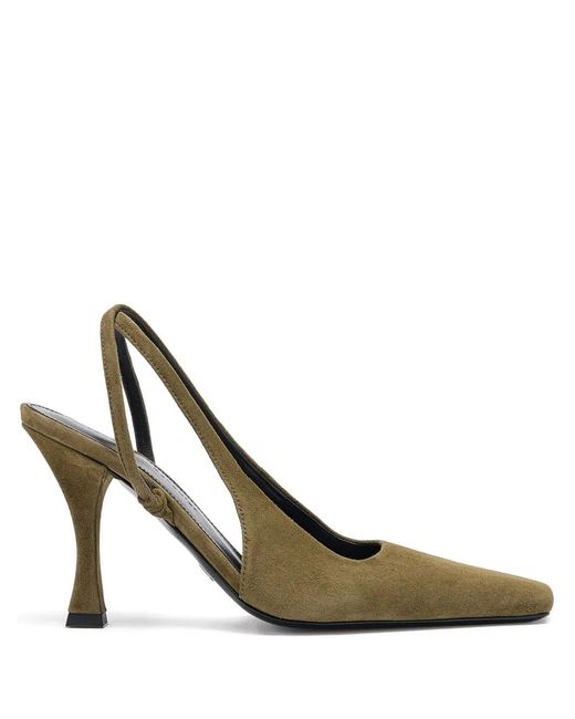 Proenza Schouler Metallic 90Mm Trap Cross Heeled Pumps