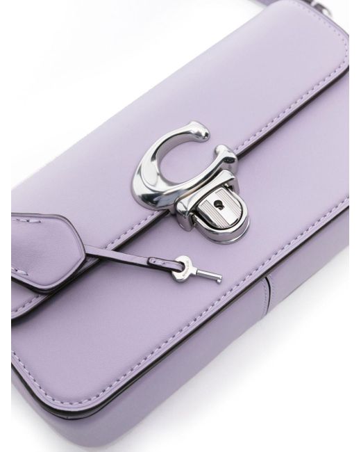 COACH Purple Studio Leather Crossbody Bag