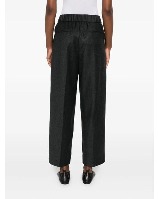Peserico Broek Met Zijstreep in het Black