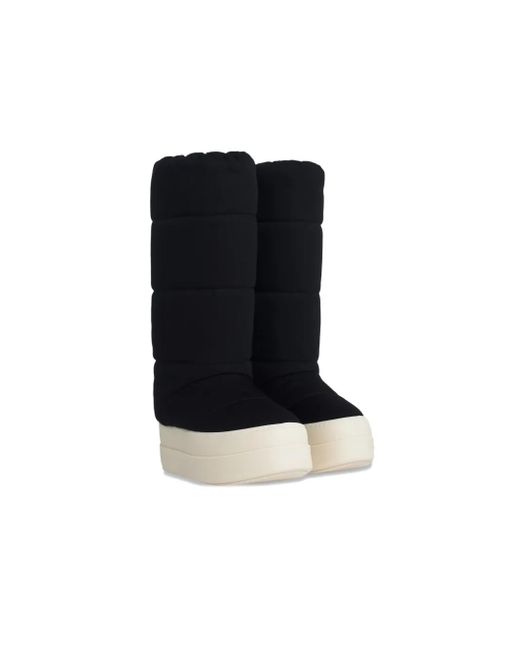 Rick Owens Black Mega Bumper /Milk" Boots for men