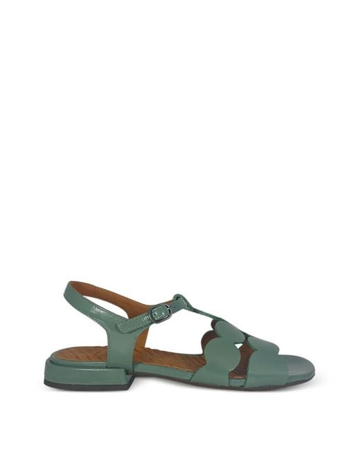 Chie Mihara Green Toika Leather Sandals