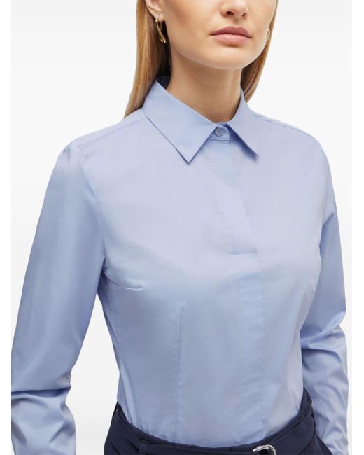 Boss Blue Long-sleeve Shirt