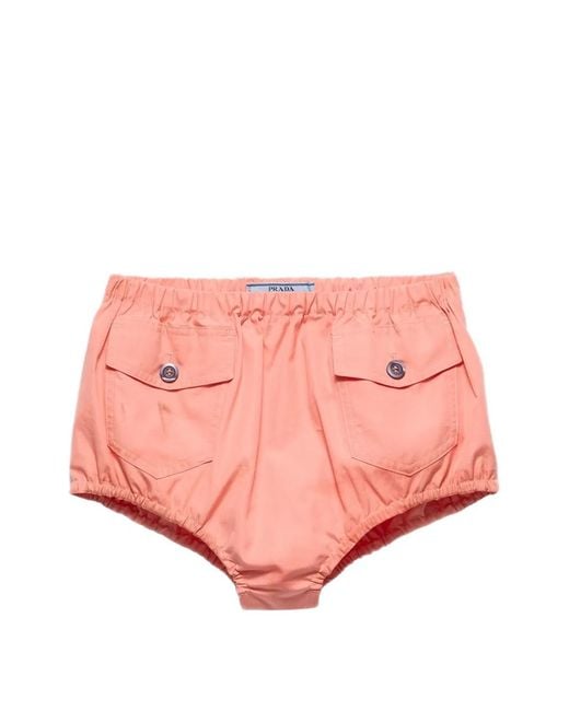 Prada Pink Poplin Shorts