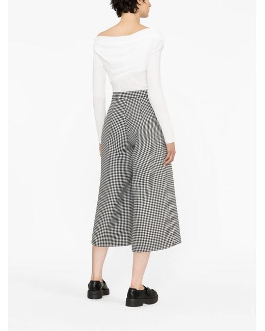 Viktor & Rolf Blue Houndstooth-Pattern Trousers