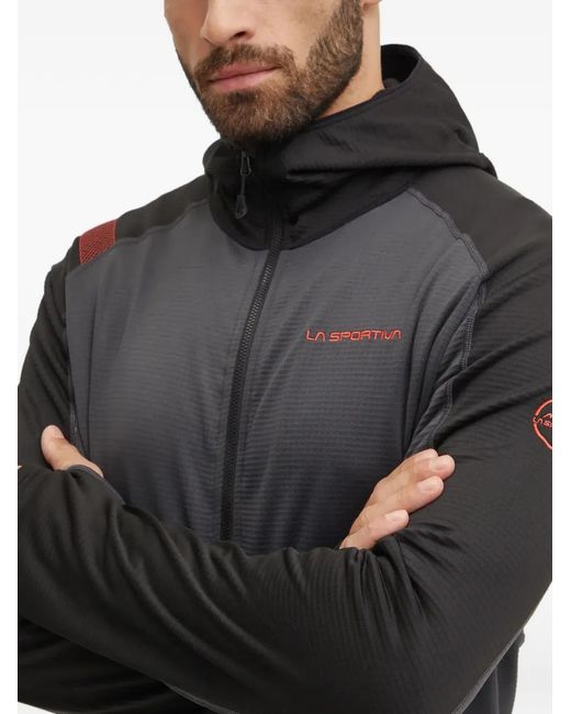 La Sportiva Gray Zip-Up Hoodie for men