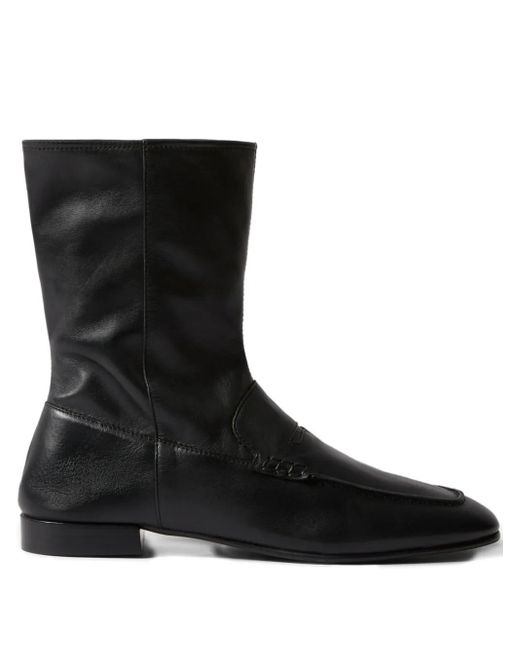 Claudie Pierlot Black Knöchelhohe Lederstiefel