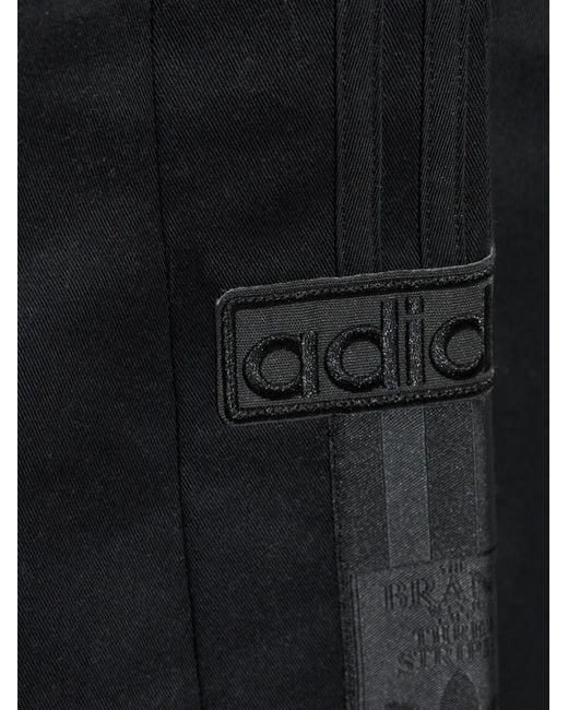 Adidas Black Adibreak Logo-Patch Shorts for men
