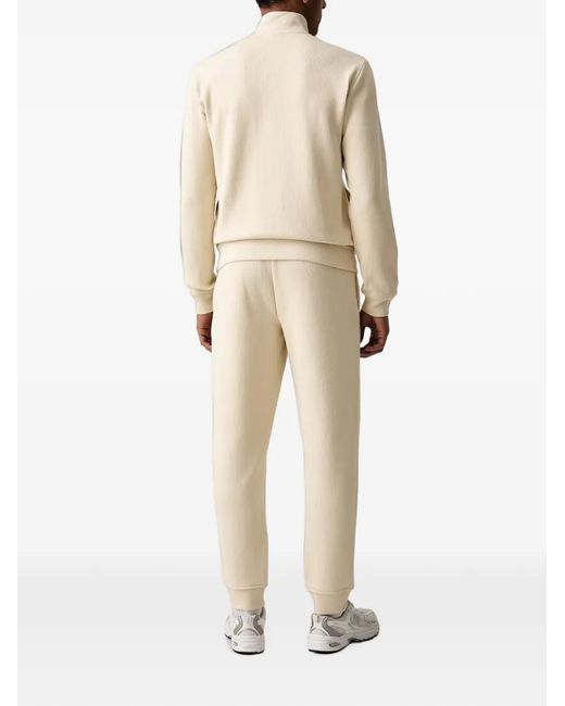 EA7 Natural Logo-Patch Zip-Up Sweater for men
