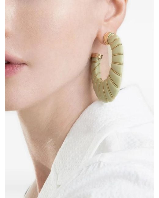 Gas Bijoux Metallic Cyclade Hoop Earrings