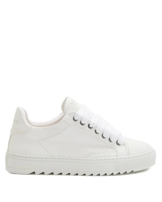 NUMERIS White Atelier Leather Sneakers for men