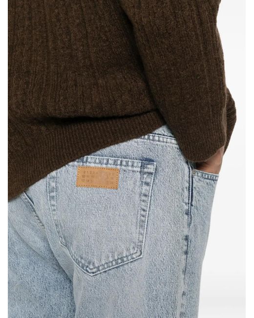 MM6 by Maison Margiela Blue Jean À Boutonnière for men