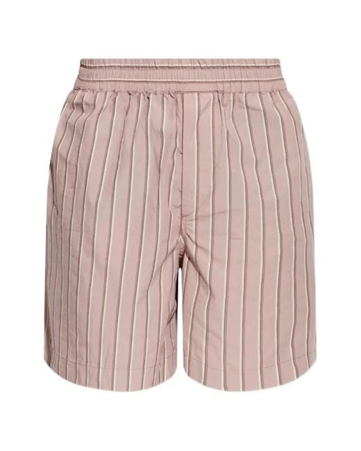 Isabel Marant Pink Vataya Striped Elasticated-Waistband Shorts for men