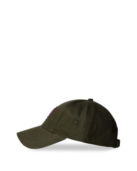 Hackett Black Logo-Embroidered Cap for men
