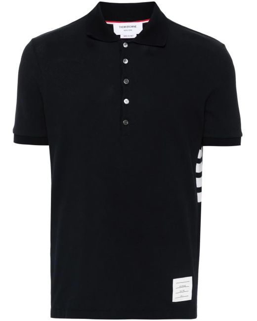 メンズ Thom Browne 4bar ポロシャツ Black