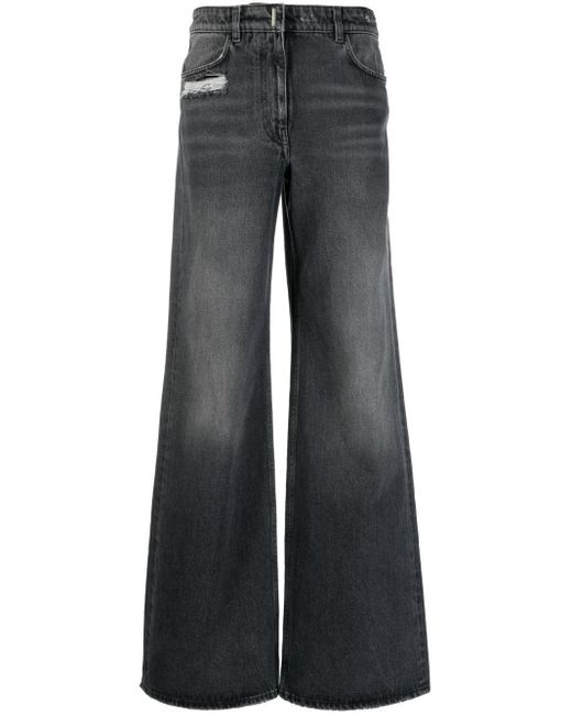 Givenchy Blue Extra Wide Denim Cotton Jeans