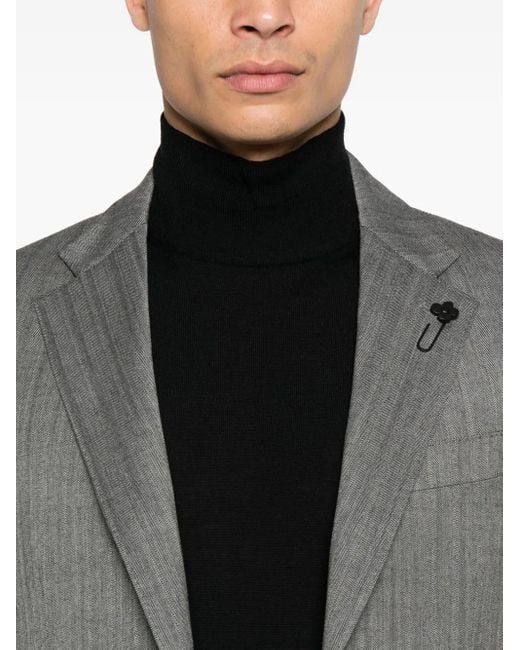 Canali Langärmeliger Pullover in Black für Herren