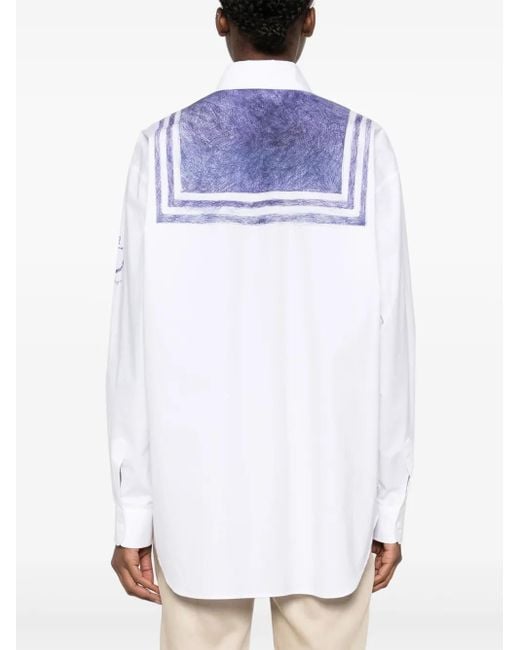Moschino トロンプルイユ シャツ Blue