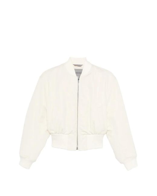 Chaqueta Con Cremallera Balenciaga de color White
