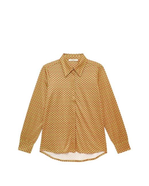 Maliparmi Natural Chemise En Jersey À Imprimé Graphique