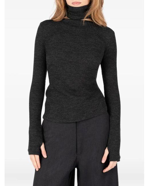 T-Shirt À Col Tunisien Societe Anonyme en coloris Black