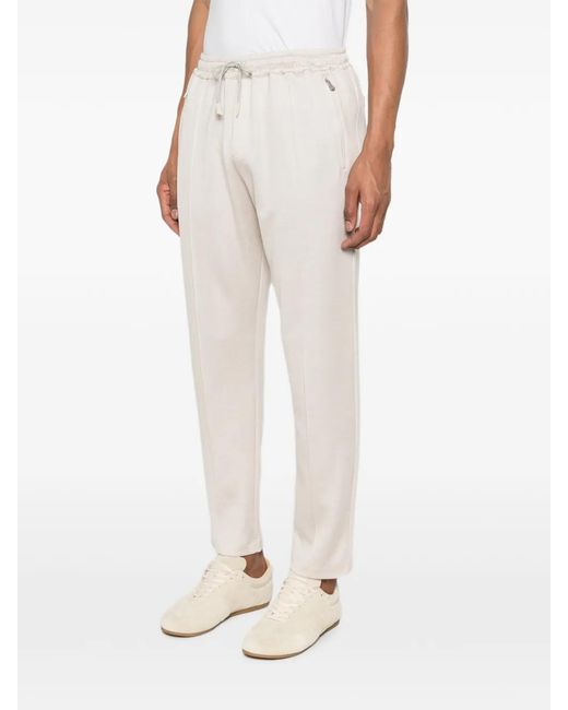 Eleventy White Pantalon À Lien De Resserrage for men