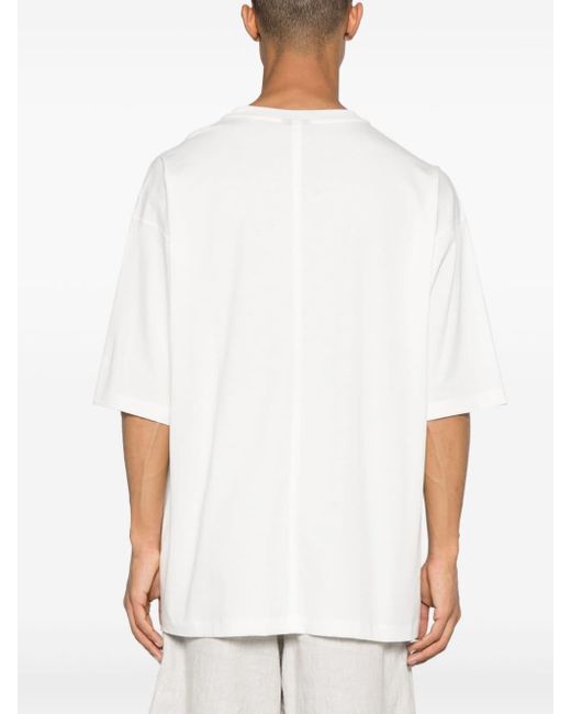 T-shirt en coton à manches courtes Thom Krom pour homme en coloris White