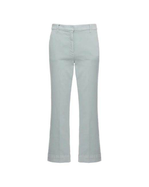 Marella Blue Mlsmaesta Logo-Patch Trousers