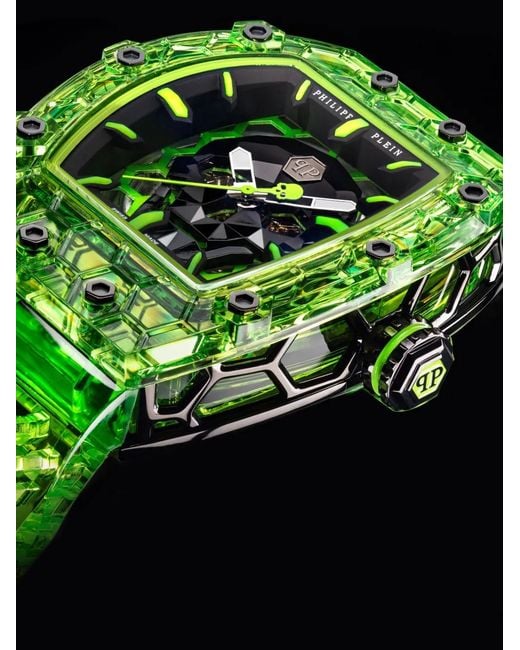 Philipp Plein Green Crypto King Cryptonite 55Mm for men