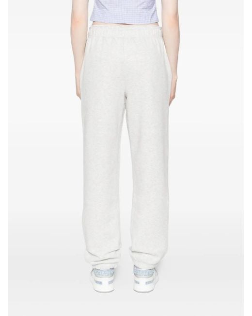 New Balance White Jogginghose Mit Elastischen Bündchen