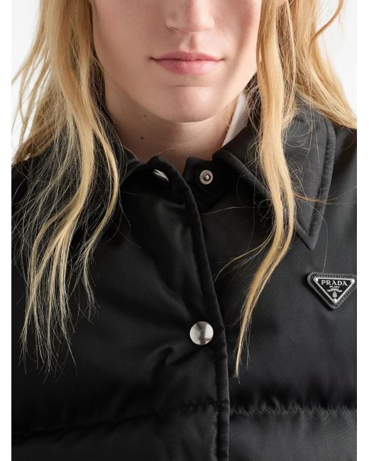 Prada Black Down-Filled Re-Nylon Gilet